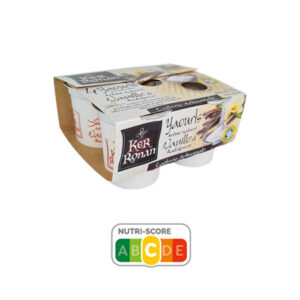 Image d'un pack de 4 yaourts étuvés à la vanille de Madagascar., de la marque Ker Ronan